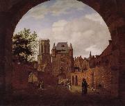 Jan van der Heyden Church of the scenery France oil painting artist
